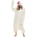 White Rooster Onesie Pajamas Fleece Cartoon Halloween Kigurumi