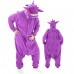 Pokemon Gengar Purple Onesie Pajamas Casual Kigurumi Loungewear