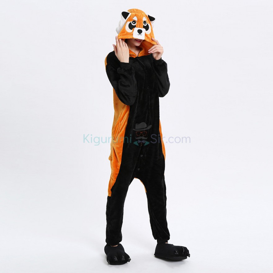 Raccoon Kigurumi Animal Onesie Pajama Costumes for Adult